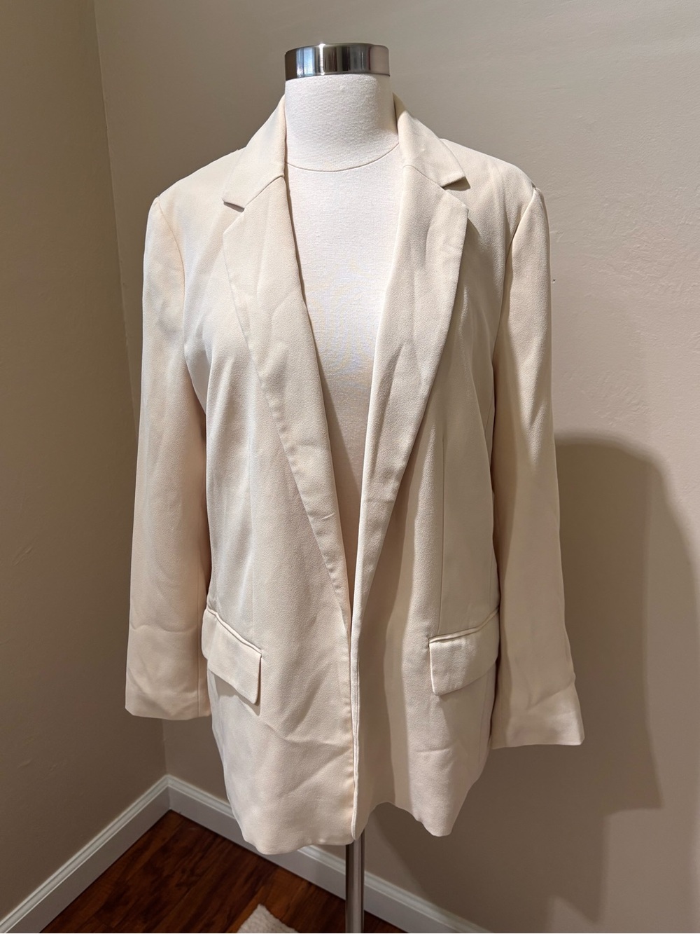 H&M Cream/Yellowish Open-Front Blazer